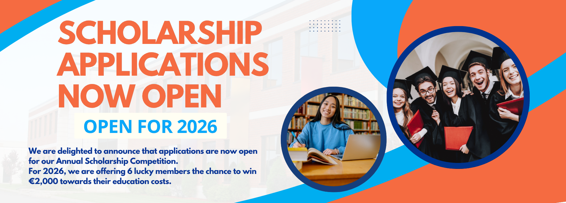 Applications now open